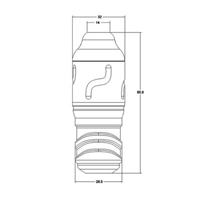Short RCA Tattoo Machine Gold Color With Intelligent Multi Level Adjustment