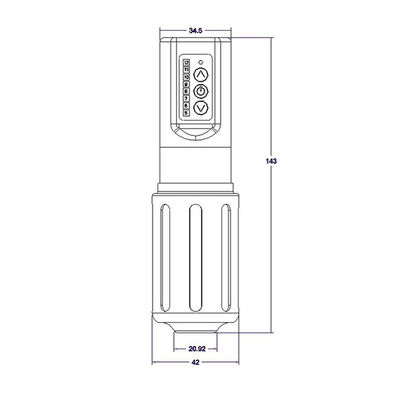 Black Red Color Wireless Tattoo Machine Portable With Coreless Motor