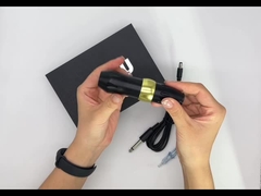 Profesjonalna obrotowa maszynka do tatuażu Bezprzewodowa pisak w kolorze czarnym i czerwonym dla artystów